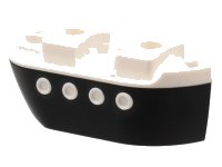 LEGO part Minifigure Costume Ferry Boat / Ship with Molded White Top Pattern 1820pb01