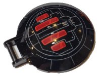 LEGO part Dish 6 x 6 Inverted with Bar Handle with SW Kylo Ren's TIE Fighter Hatch Pattern 18675pb13