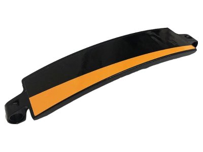 LEGO onderdeel Technic, Panel Curved 3 x 13 with Orange Stripe Pattern Model Right Side (Sticker) - Set 42093 (18944pb020R)