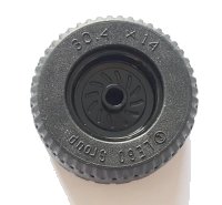 LEGO onderdeel Wheel 18mm D. x 12mm with Axle Hole and Stud with Black Tire 30.4 x 14 Solid (18976 / 58090) 18976c02