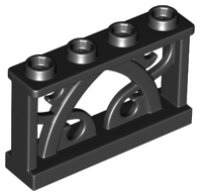 LEGO part Zaun 1 x 4 x 2 Zierstil mit 4 Stiften 19121