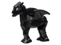 LEGO part Horse, Skeletal Baby with White Eyes Pattern (HP Thestral) 1935pb01