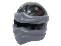 LEGO onderdeel Minifigure, Headgear Ninjago Wrap Type 2 with Molded Dark Bluish Gray Wraps and Knot Pattern 19857pb04