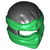 LEGO onderdeel Minifigure, Headgear Ninjago Wrap Type 2 with Molded Green Wraps and Knot Pattern (19857pb05)