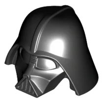 LEGO onderdeel Minifigure, Headgear Helmet SW Darth Vader Type 2 Top (19916)