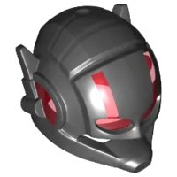 LEGO part Minifigure, Headgear Helmet Space with Headphones and Internal Trans-Red Visor 20917c01