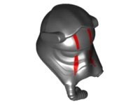 LEGO part Minifigure, Headgear Helmet with Respiratory Pipe and SW First Order TIE Fighter Pilot First Order and Red Stripes Pattern 21557pb02