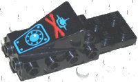 LEGO part Nez Cockpit Espace avec Motif Requin Bleu Aquashark Aquazone avec 'X' Rouge 2336pb01