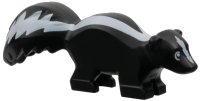 LEGO part Skunk with White Markings Pattern 24066pb01