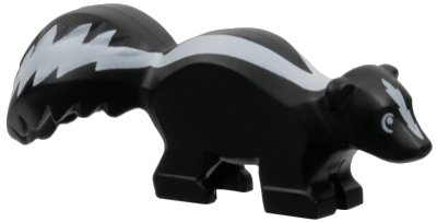 LEGO onderdeel Skunk with White Markings Pattern (24066pb01)