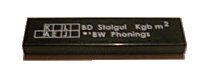 LEGO part Baldosa 1 x 4 con Patrón 'BD Stalgul Kgb m² BW Phonings' (Adhesivo) - Set 7898 2431pb0158L
