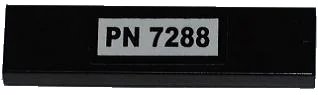 LEGO onderdeel Tile 1 x 4 with 'PN 7288' Pattern (Sticker) - Set 7288 (2431pb0242)