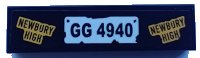LEGO onderdeel Tegel 1 x 4 met 'NEWBURY HIGH' en 'GG 4940' Patroon (Sticker) - Set 70423 2431pb0685