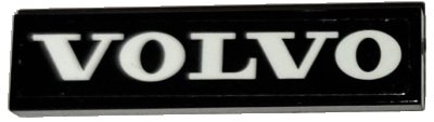 LEGO part Tile 1 x 4 with White 'VOLVO' Pattern (Sticker) - Set 42114 (2431pb0795)