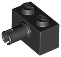 LEGO part Stein, Modifié 1 x 2 avec Cheville 2458
