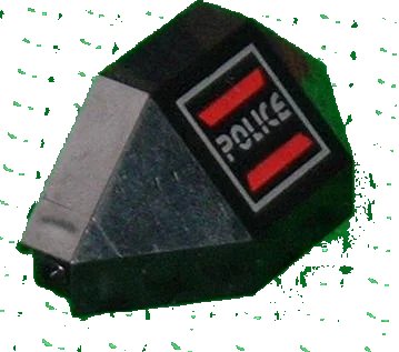LEGO onderdeel Panel 3 x 3 x 6 Corner Convex with Space Police I Logo Pattern Model Left Side (2468pb02)