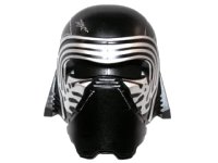 LEGO onderdeel Large Figure Head Modified SW Kylo Ren Pattern 24899pb01