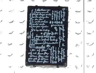 LEGO onderdeel Glass for Window 1 x 4 x 5 with Classroom Blackboard Pattern (2494px1)