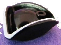 LEGO part Minifigure, Headgear Hat, Pirate Tricorne / Triangle with White Brim Pattern 2544pb01