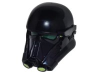 LEGO part Large Figure Head Modified SW Death Trooper with Dark Green Core and Lime Circles Pattern 26911c01pb01