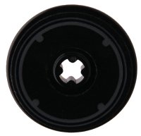 LEGO part Technic, Disk 3 x 3 with Dark Bluish Gray Circles Batmobile Hubcap Pattern (Sticker) - Set 70917 2723pb088