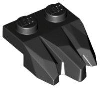 LEGO part Plate, Modified 1 x 2 with 3 Claws / Rock Fingers 27261