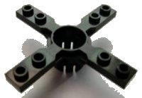 LEGO part Technic Propeller 4 Blade 7 Stud Diameter with Square Ends 2906