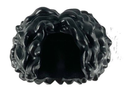 LEGO onderdeel Minifigure, Hair Female Very Curly, Parted in Middle (29634)