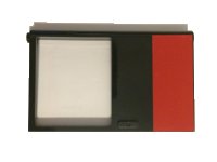 LEGO onderdeel Door 1 x 6 x 8 Right with Red Rectangle Pattern (Sticker) - Set 5571 30074pb02