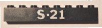 LEGO onderdeel Brick 1 x 8 with White 'S-21' Pattern 3008pb020