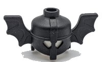 LEGO part Minifigure, Headgear Helmet with Bat Wings 30105