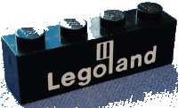 LEGO onderdeel Brick 1 x 4 with White Legoland Logo Pattern 3010p31