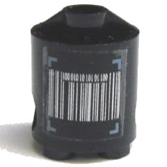 LEGO part Brick, Round 2 x 2 x 2 Robot Body with Sand Blue Brackets and Barcode Pattern on Both Sides (Stickers) - Set 7703 (30361pb014)