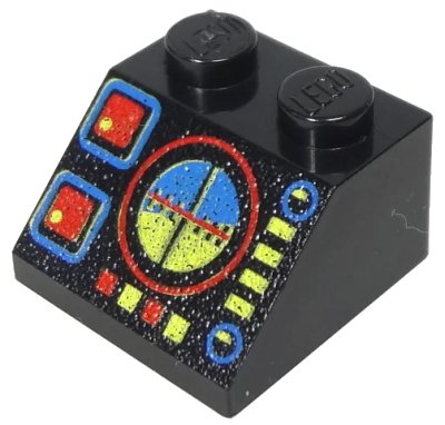 LEGO onderdeel Slope 45 2 x 2 with Horizon Screen Pattern (3039px2)