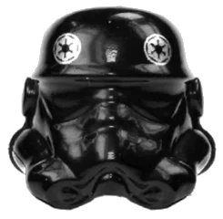 LEGO onderdeel Minifigure, Headgear Helmet SW Stormtrooper, TIE Pilot Pattern (30408p02)