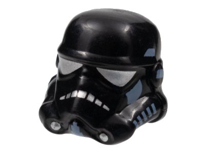 LEGO onderdeel Minifigure, Headgear Helmet SW Stormtrooper, Shadow Trooper Pattern (30408px5)