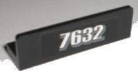 LEGO part Panel 1 x 4 x 1 with White '7632' Pattern (Sticker) - Set 7632 30413pb018