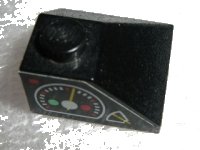 LEGO part Slope 45 2 x 2 Double Convex with Gauges Pattern Right (Sticker) - Sets 8431 / 8438 / 8460 3045pb02R