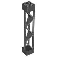 LEGO part Support 2 x 2 x 10 Girder Triangular Vertical - Type 1 - Solid Top, 3 Posts (30517)