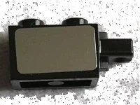 LEGO part Hinge Brick 1 x 2 Locking with 1 Finger Horizontal End with Mirrored Pattern on Both Sides (Stickers) - Set 75827 30541pb001