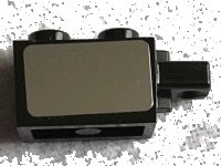 LEGO onderdeel Hinge Brick 1 x 2 Locking with 1 Finger Horizontal End with Mirrored Pattern on Both Sides (Stickers) - Set 75827 (30541pb001)
