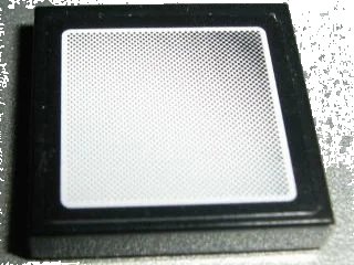 LEGO onderdeel Tile 2 x 2 with Vehicle Mirror Rounded Corners on Black and White Small Border Background Pattern (Sticker) - Sets 8052 / 8264 / 8295 (3068pb0630)