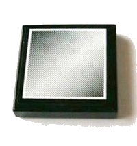 LEGO part Tile 2 x 2 with Vehicle Mirror Squared Corners on Black and White Small Border Background Pattern (Sticker) - Set 8069 3068pb0774