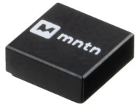 LEGO part Tile 1 x 1 with White 'mntn' Logo Pattern 3070pb373