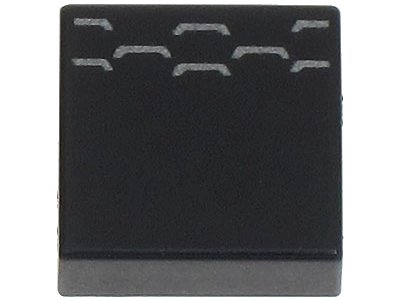 LEGO part Baldosa 1 x 1 con Patrón de Rejilla de Ventilación Gris Oscuro (3070pb376)