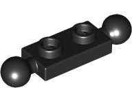 LEGO part Plate, Modified 1 x 2 with Tow Ball on Ends (3170)