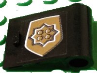 LEGO part Door 1 x 3 x 2 Right with World City Gold Police Badge Large Pattern (Sticker) - Set 7034 3188pb03