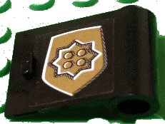 LEGO onderdeel Door 1 x 3 x 2 Right with World City Gold Police Badge Large Pattern (Sticker) - Set 7034 (3188pb03)