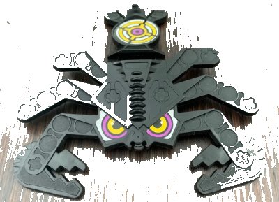 LEGO onderdeel Technic Competition Target Scorpion with Yellow and Pink Eyes and Shooting Target Pattern (Stickers) - Set 8268 (32145pb02)