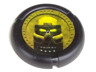 LEGO onderdeel Throwing Disk with Bionicle Bamboo Kaukau Mask Pattern (32171pb004)